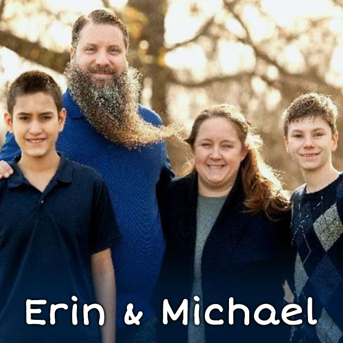 Past adoptive family - Erin and Michael